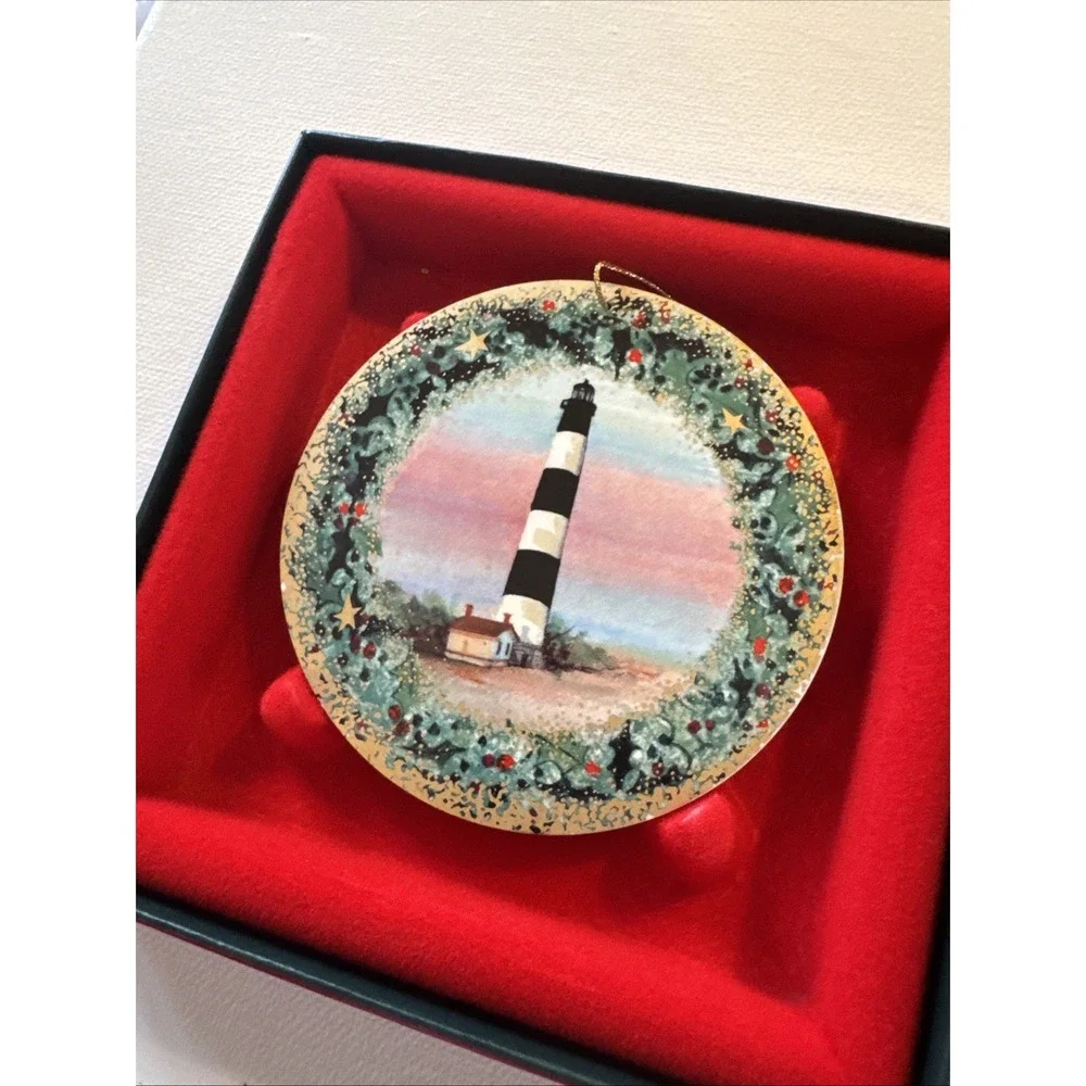 P.‎ Buckley Moss Rare Porcelain Ornament COA Bodie Lighthouse A2283/5000